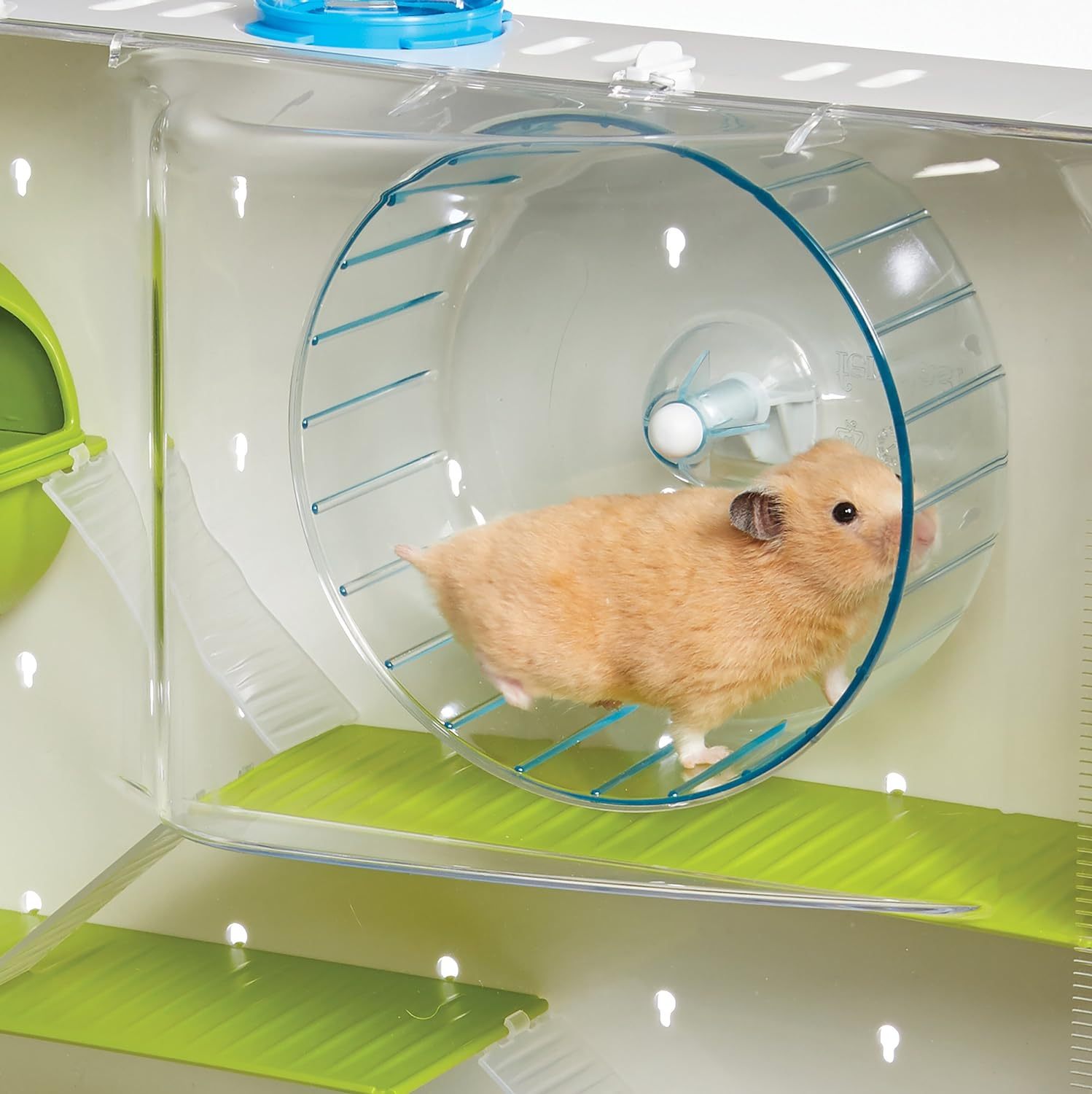 MidWest Homes for Pets Hamster Cage | Awesome Arcade Hamster Home (White) | 18.11 x 11.61 x 21.26 Inch