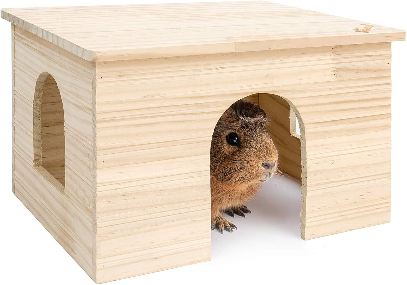 Niteangel Wood House with Window, Chinchilla and Guinea Pigs Hut Hideout