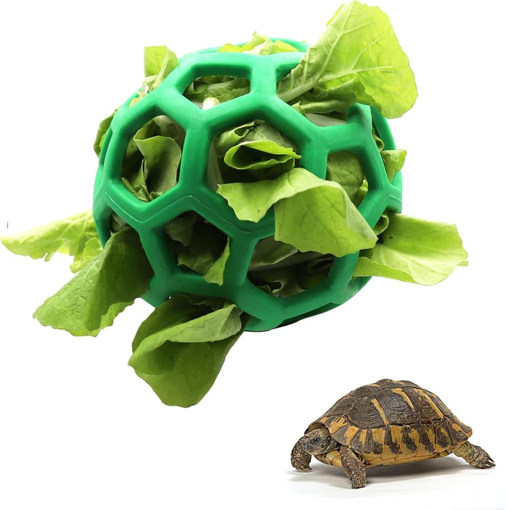 Tirifer Tortoise Feeder Ball, 5.5 inch, Encourages Foraging Behaviors, Keeps Pets Entertained