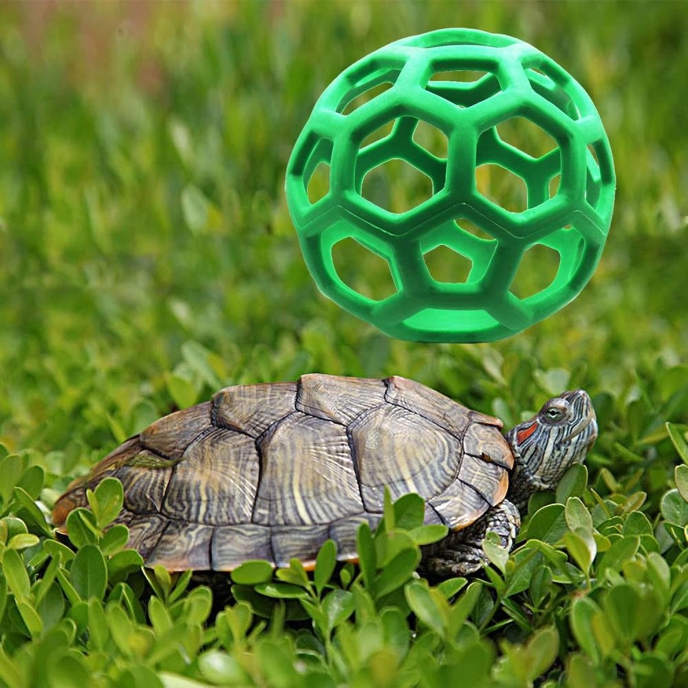 Tirifer Tortoise Feeder Ball, 5.5 inch, Encourages Foraging Behaviors, Keeps Pets Entertained
