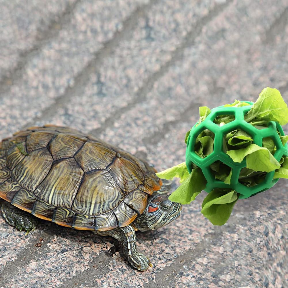 Tirifer Tortoise Feeder Ball, 5.5 inch, Encourages Foraging Behaviors, Keeps Pets Entertained