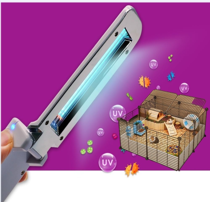 UV Light Sanitizer & Ultraviolet Disinfection Device (Portable UV-C Cleaner for Home, Car, Bathroom，Pet House | Foldable UVC Disinfection Bulb | Kill 99% of Germs, Bacteria, Viruses | USA)