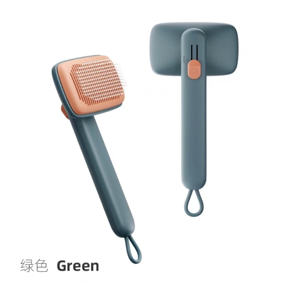 Petkcy Self Cleaning Slicker Brush, Dog Cat Bunny Pet Grooming Shedding Brush - Easy to Remove Loose Undercoat, Pet Massaging Tool Suitable for Pets with Long or Short Hair