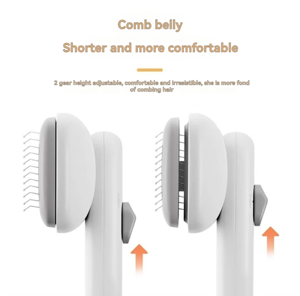 Petkcy Self Cleaning Slicker Brush, Dog Cat Bunny Pet Grooming Shedding Brush - Easy to Remove Loose Undercoat, Pet Massaging Tool Suitable for Pets with Long or Short Hair