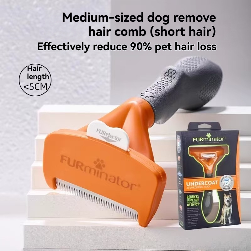 FURminator Undercoat Deshedding Tool for Dogs, Deshedding Brush for Dogs, Removes Loose Hair and Combats Dog Shedding