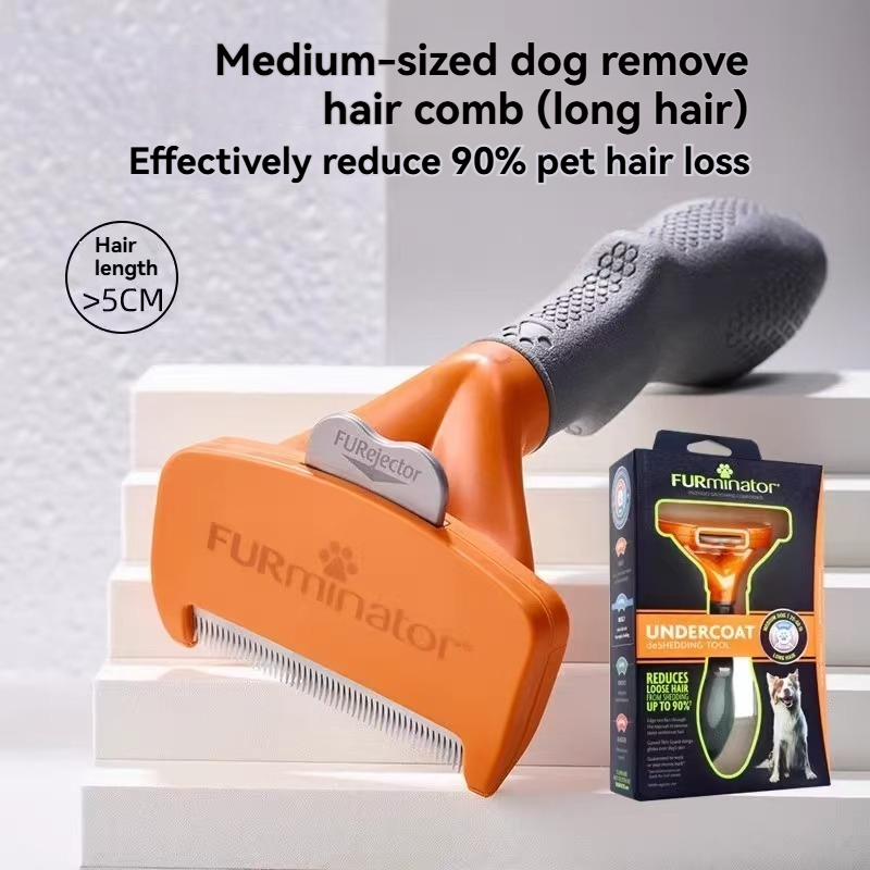 FURminator Undercoat Deshedding Tool for Dogs, Deshedding Brush for Dogs, Removes Loose Hair and Combats Dog Shedding