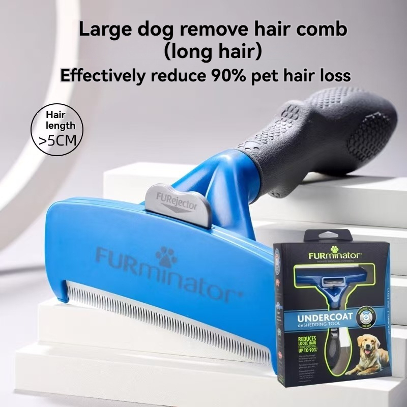 FURminator Undercoat Deshedding Tool for Dogs, Deshedding Brush for Dogs, Removes Loose Hair and Combats Dog Shedding