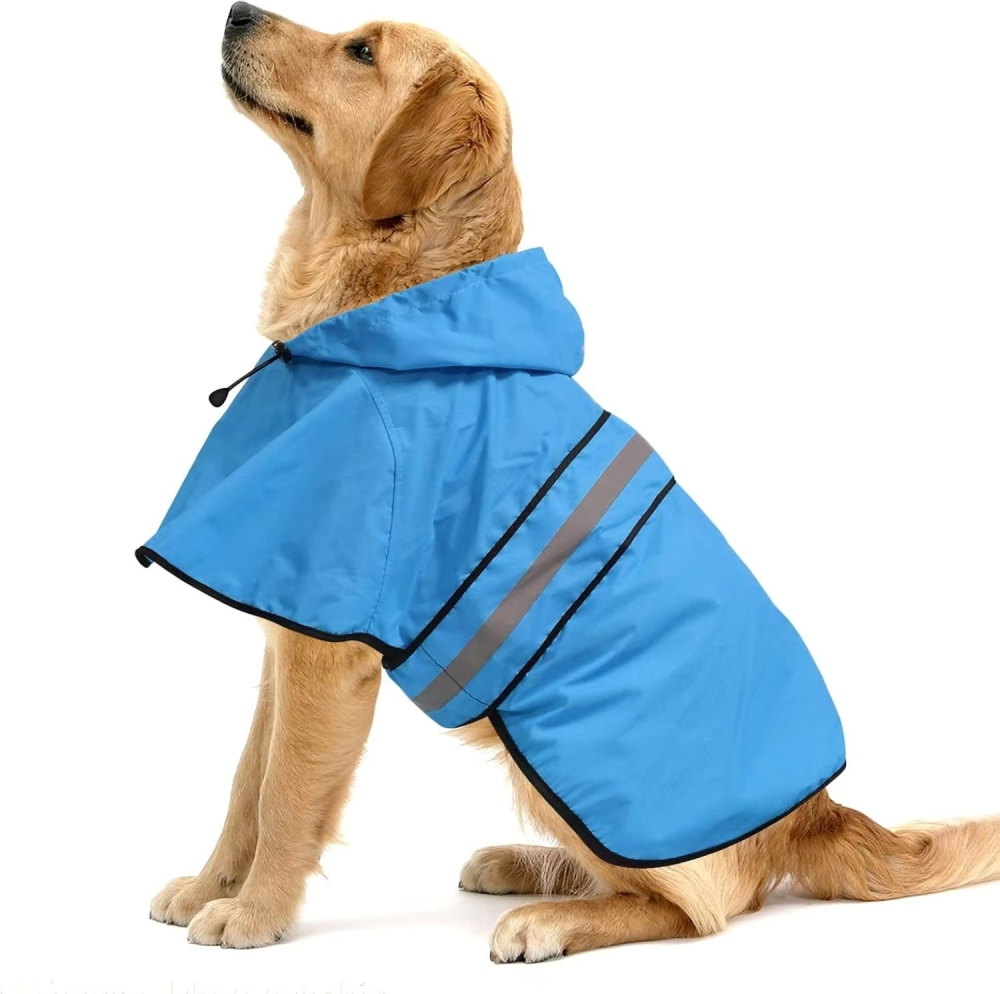Dog Raincoat - Reflective Waterproof Dog Rain Jacket Lightweight Rain Coat for Small Medium Large Dogs (Medium, Green)