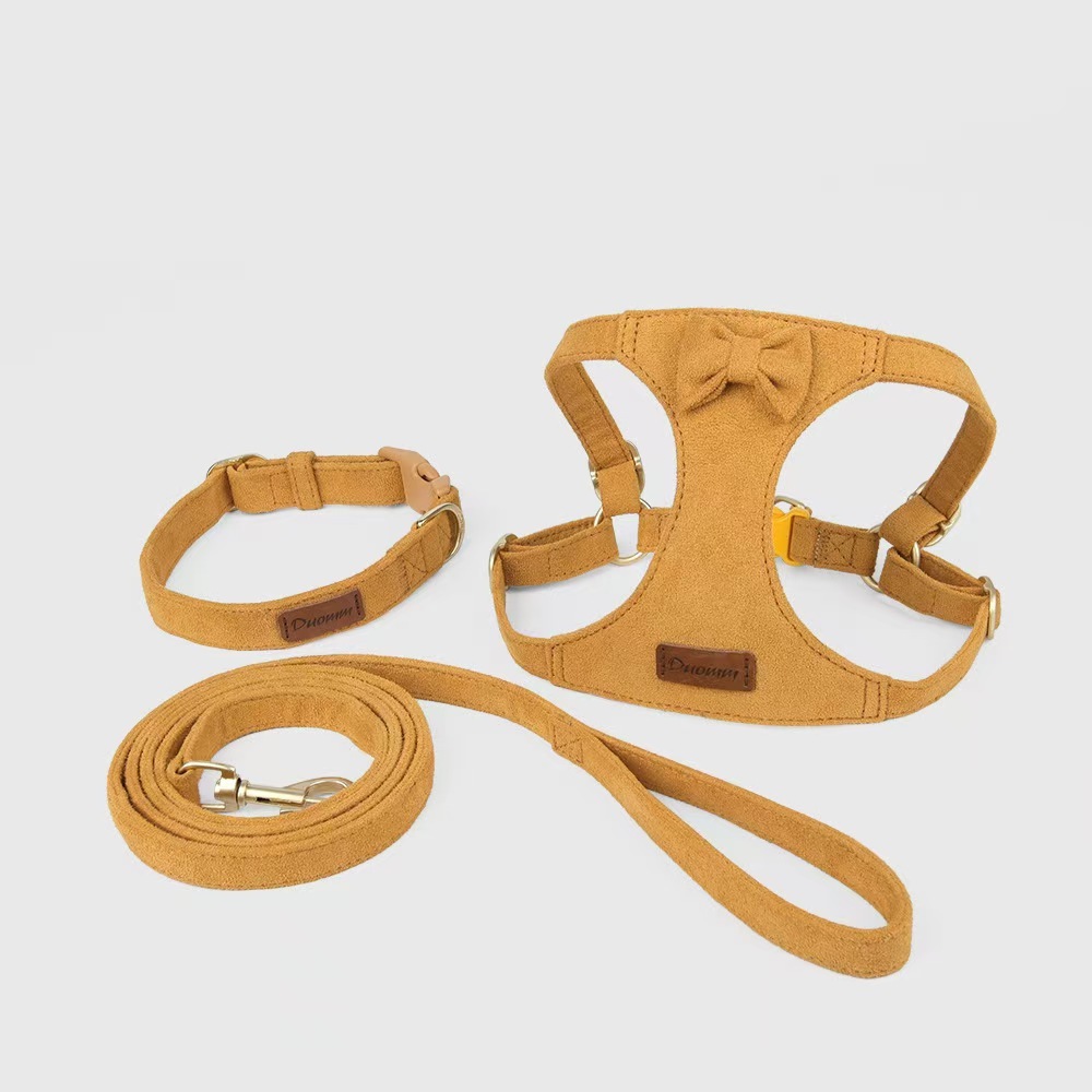 Petkcy  No Pull XXS Puppy Harness with Multifunction Dog Leash,Soft Adjustable No Choke Escape Proof Pet Harness Vest,Light Purple,XXS