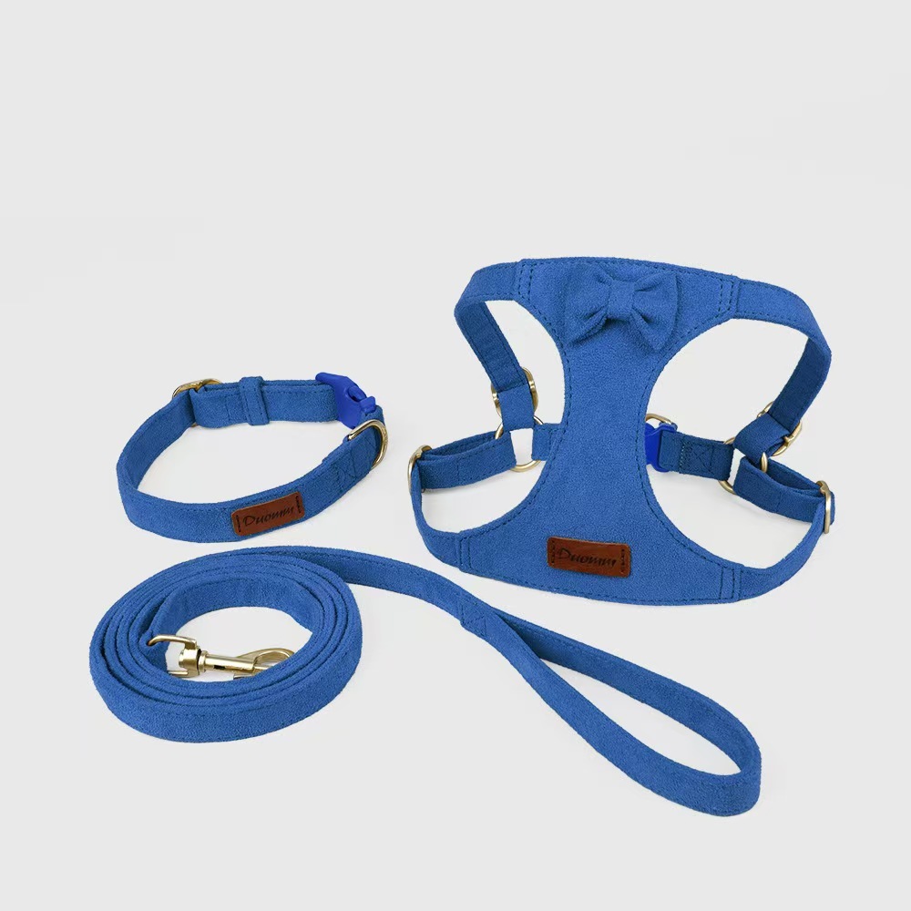 Petkcy  No Pull XXS Puppy Harness with Multifunction Dog Leash,Soft Adjustable No Choke Escape Proof Pet Harness Vest,Light Purple,XXS