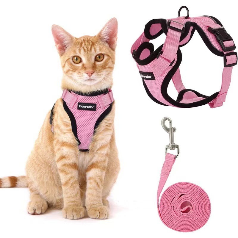 Mr. Peanut's PurrTrek Reflective Cat Harness with Matching Leash (Extra Small, Blue)