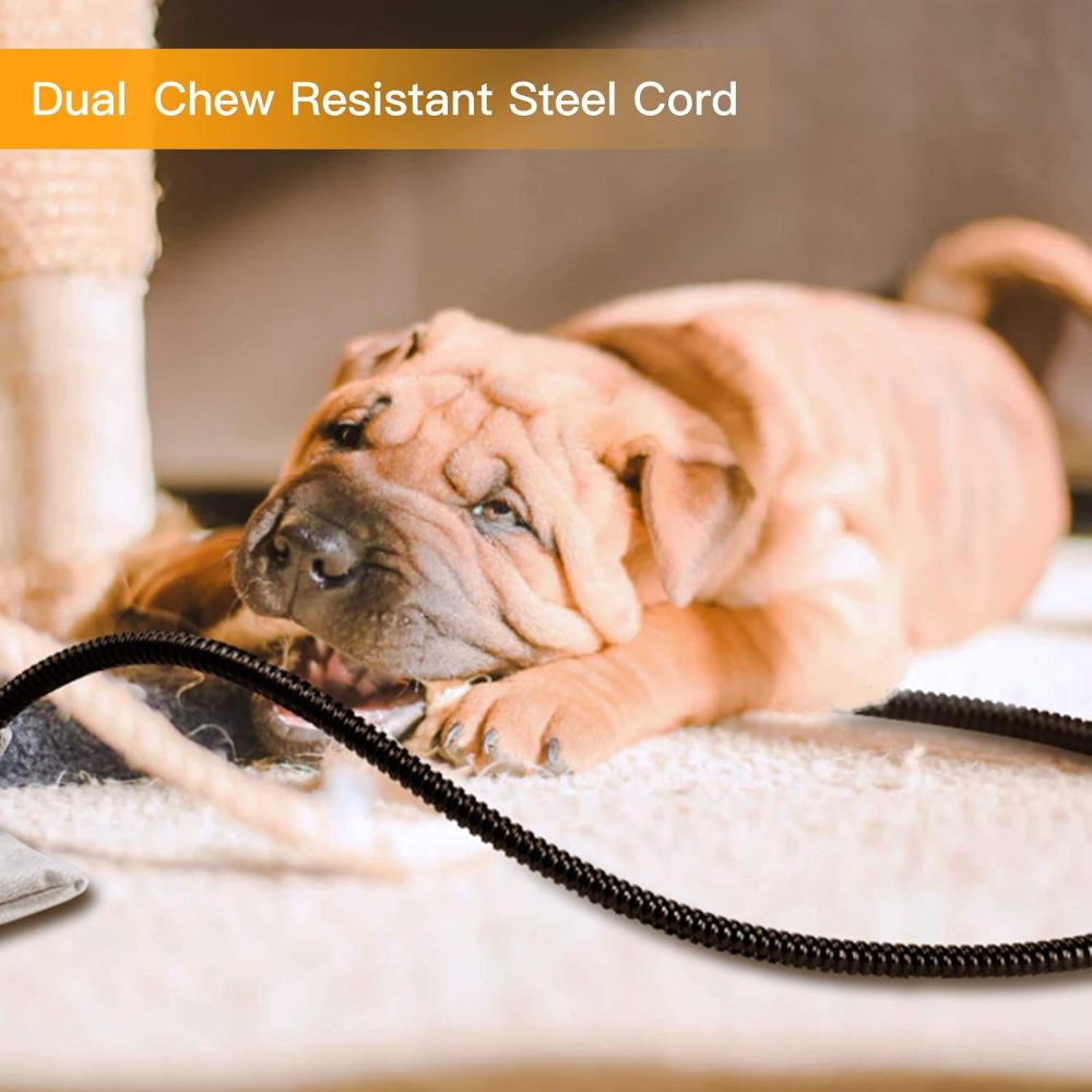 Toozey Pet Heating Pad, 6 Adjustable Temperature Dog Cat Heating Pad with Timer, Waterproof Heated Cat Bed with Chew Resistant Cord, Indoor Electric Pet Heated Mat 18x16in