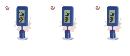 Mini Digital Reptile Thermometer 360 Degree Rotating Luminous Suction Cup Hygrometer For Lizards Snakes Spiders Blue Green