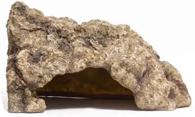 Simulation Resin Hideout, Amphibian Aquarium Reptile Box Hideout- Habitat Corner Decor Lizard Snake Turtle Hideouts