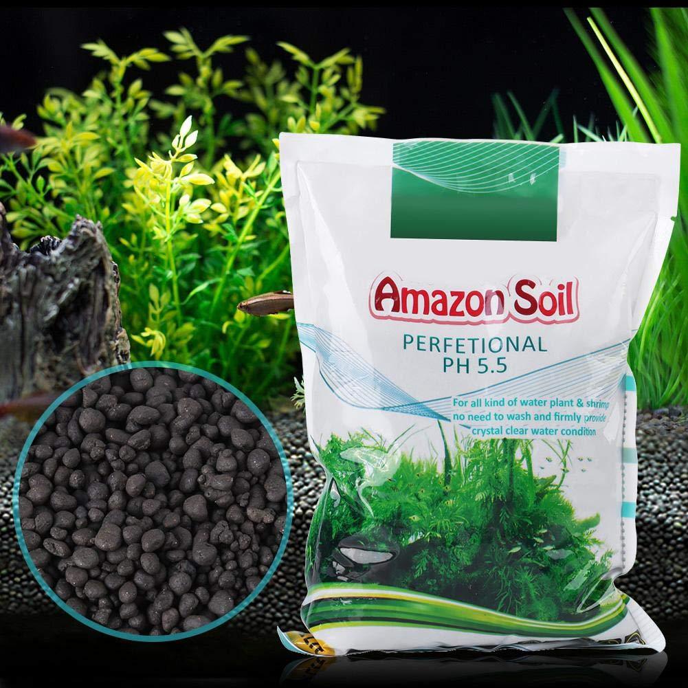 eecoo Aquarium Fish Tank Mud,Water Grass Mud Aquarium Fish Tank Bottom Water Grass Seeds Plant Sand Mud,1000g Bag
