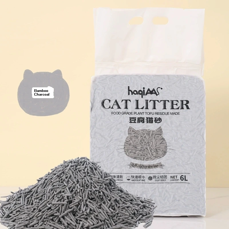 1 bag Original plant tofu cat litter 6L green tea mixed plant cat litter fast clumping pet supplies