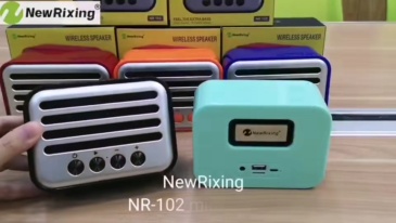 NewRixing NR-102 Głośnik zewnętrzny mały Dostawca Głośniki MP3 Eksporter Projekt patentowy Miniaturowy unikalny prezent głośnik Bluetooth