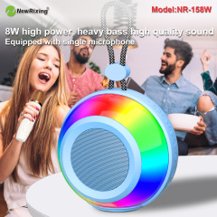 Speaker komputer NewRixing NR-158, produsen speaker tahan air luar ruangan, fungsi TWS, lampu RGB, desain portabel berkualitas tinggi
