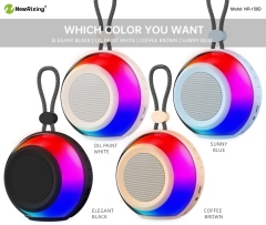 Speaker komputer NewRixing NR-158, produsen speaker tahan air luar ruangan, fungsi TWS, lampu RGB, desain portabel berkualitas tinggi