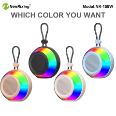 Speaker komputer NewRixing NR-158, produsen speaker tahan air luar ruangan, fungsi TWS, lampu RGB, desain portabel berkualitas tinggi