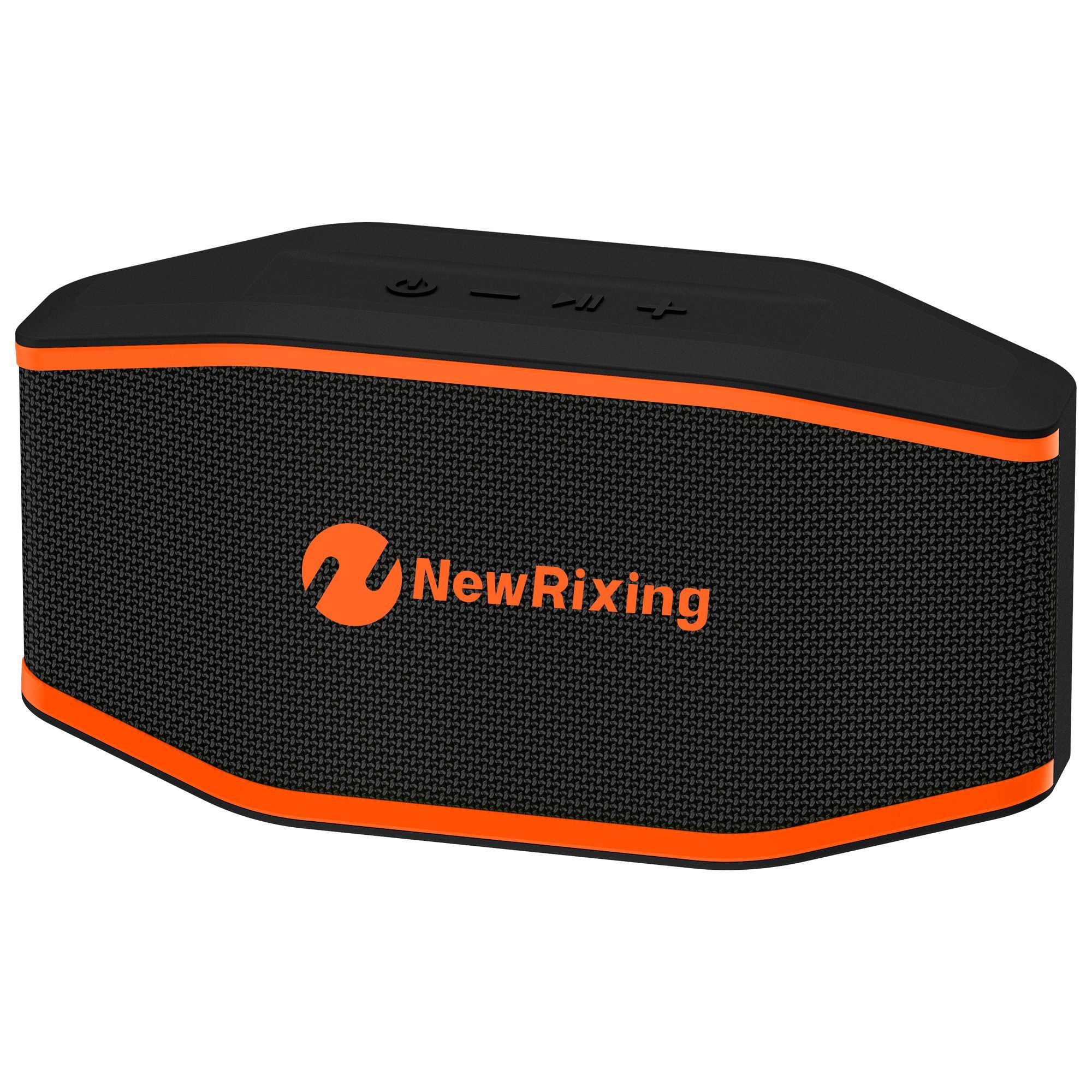Fabricante de altavoces móviles NewRixing NR-196/196S, pequeños altavoces Bluetooth, exportadores, IPX7, resistente al agua y al polvo, luz RGB.
