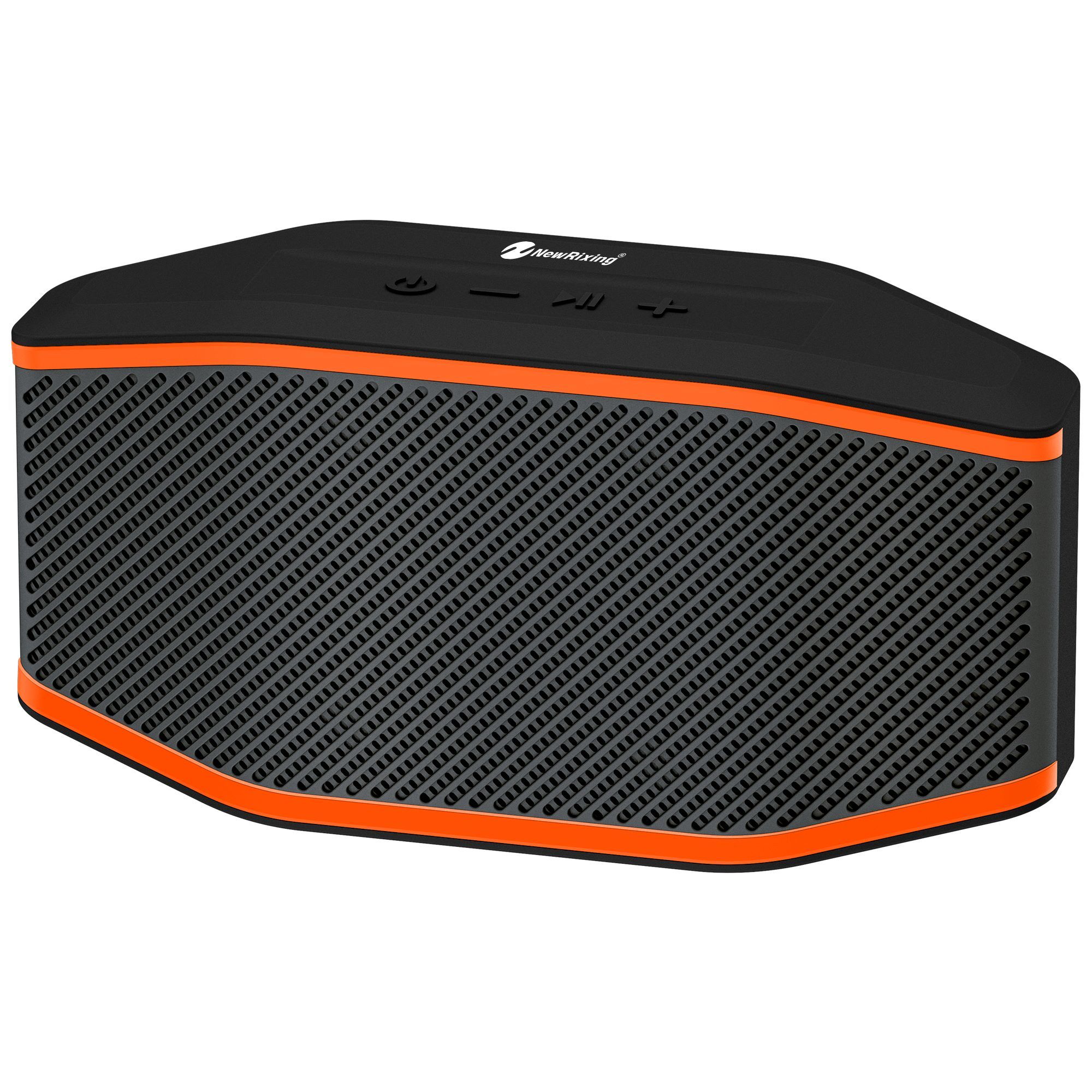 Fabricante de altavoces móviles NewRixing NR-196/196S, pequeños altavoces Bluetooth, exportadores, IPX7, resistente al agua y al polvo, luz RGB.