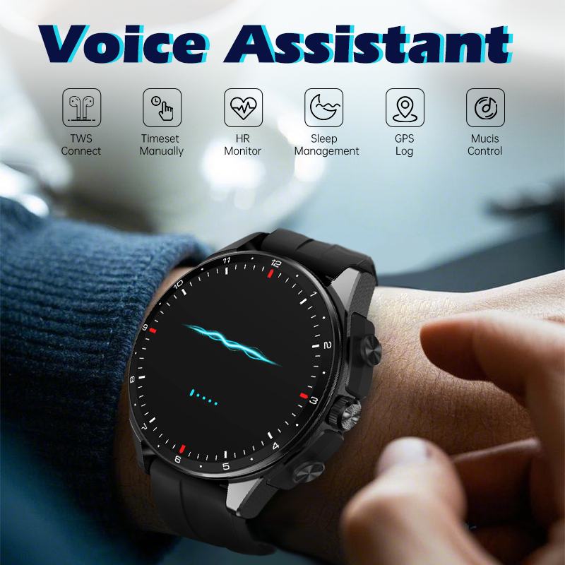 T23 TWS 二合一運動追蹤器 GPS 智慧手錶工廠配備適用於手機和平板電腦的 TWS 耳機