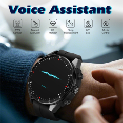 T23 TWS 二合一運動追蹤器 GPS 智慧手錶工廠配備適用於手機和平板電腦的 TWS 耳機