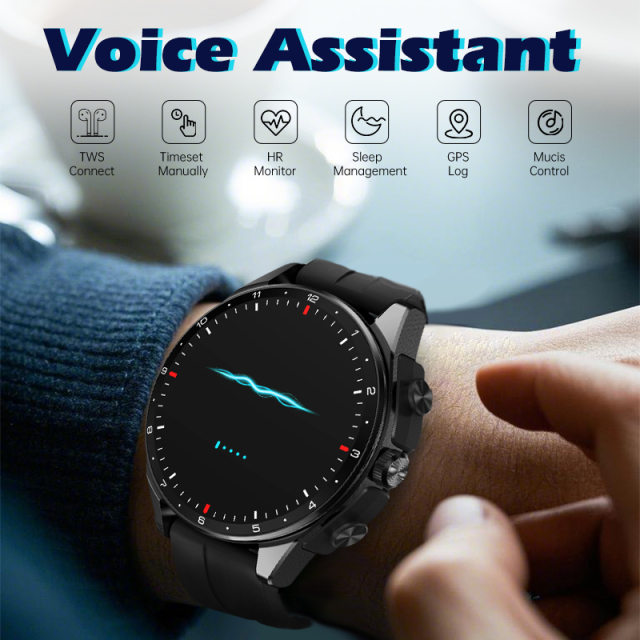 T23 TWS 二合一運動追蹤器 GPS 智慧手錶工廠配備適用於手機和平板電腦的 TWS 耳機