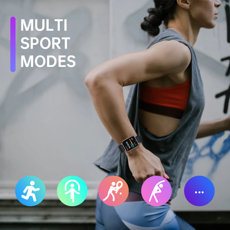 Eksporter smartbandów fitness T19F monitor aktywności snu i smartwatchy Asystent głosowy Tryby multisportowe