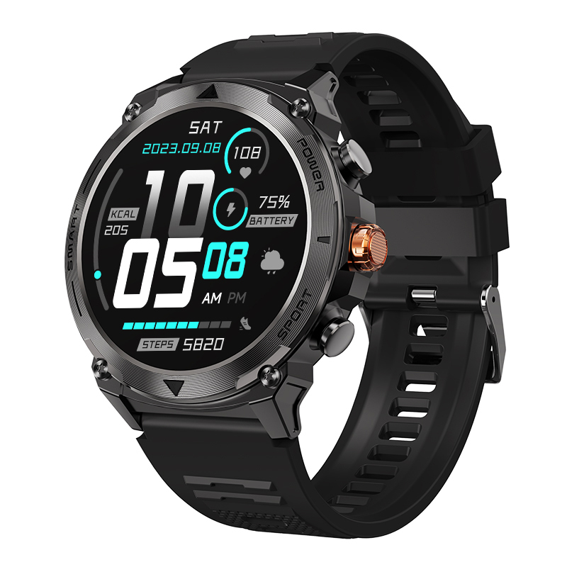Relógio rastreador de passos T53 Exportador de pulseiras desportivas Relógio masculino Controlo de 3 teclas