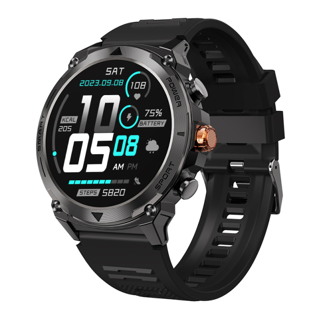 Relógio rastreador de passos T53 Exportador de pulseiras desportivas Relógio masculino Controlo de 3 teclas