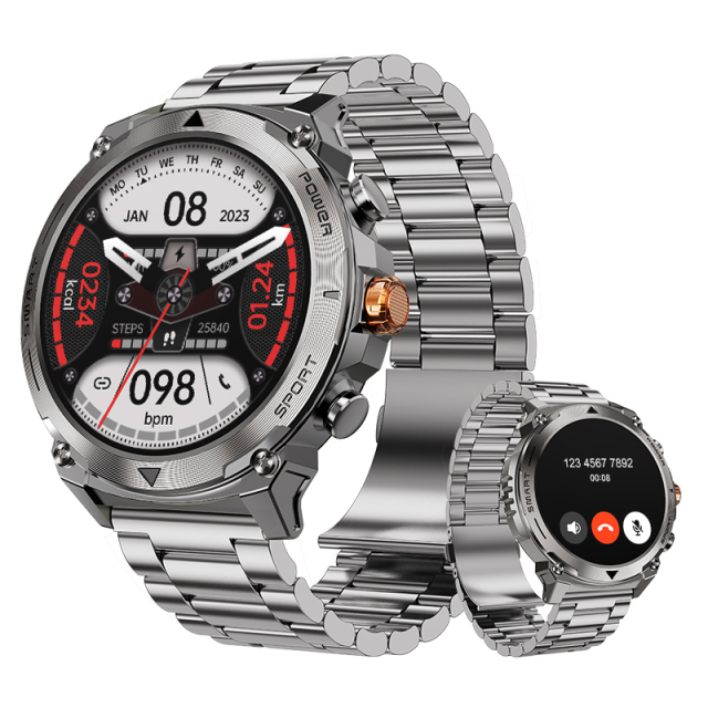 Relógio rastreador de passos T53 Exportador de pulseiras desportivas Relógio masculino Controlo de 3 teclas