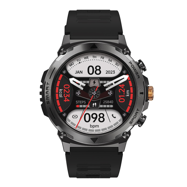 Relógio rastreador de passos T53 Exportador de pulseiras desportivas Relógio masculino Controlo de 3 teclas