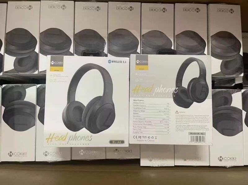 COKIKE BL-A6 Kabelloser Over-Ear-Kopfhörer Bluetooth-Sport-Ohrhörer – Exporteur Hochwertiges Stereo-Design