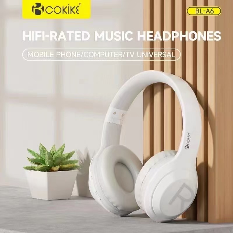 COKIKE BL-A6 Kabelloser Over-Ear-Kopfhörer Bluetooth-Sport-Ohrhörer – Exporteur Hochwertiges Stereo-Design