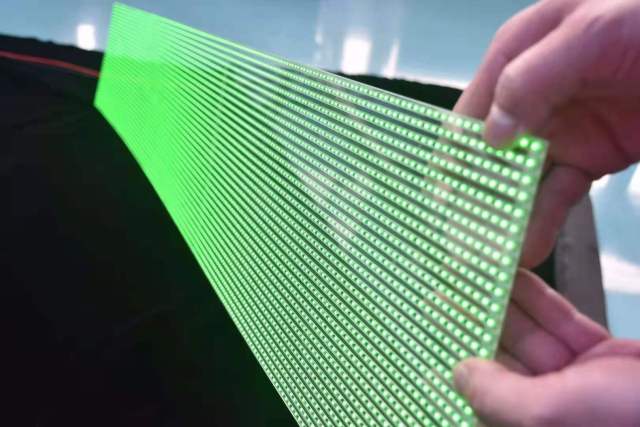adhesive led display curtain screen glass screen transparent led screen led film