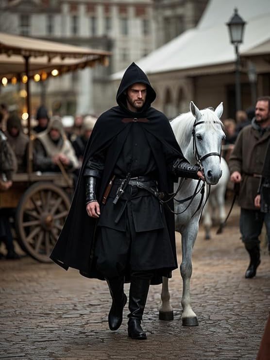 Renaissance Hooded Cape