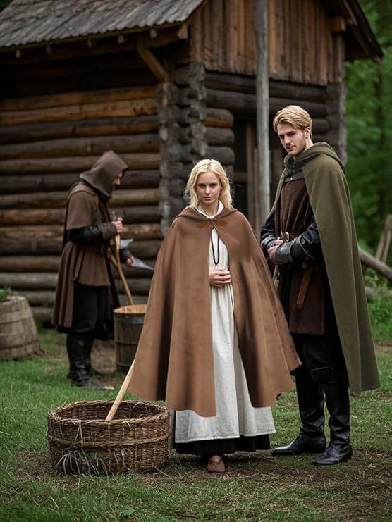 Renaissance Hooded Cape