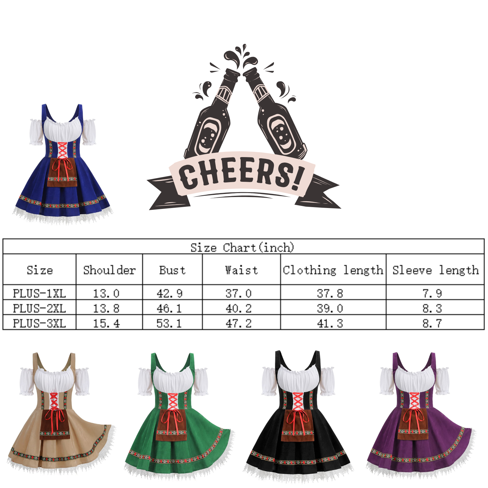 Off Shoulder Oktoberfest Costume
