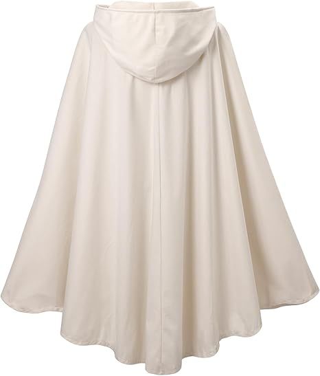 Unisex Halloween Hooded Cape Velvet Cloak