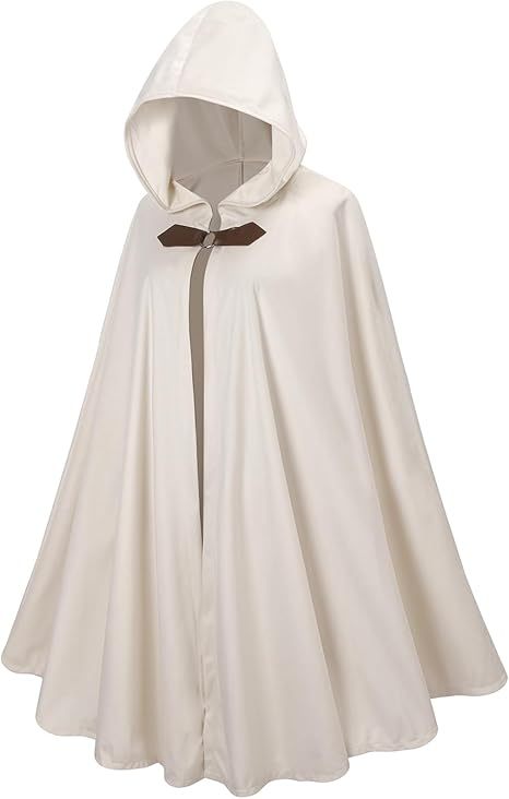 Unisex Halloween Hooded Cape Velvet Cloak