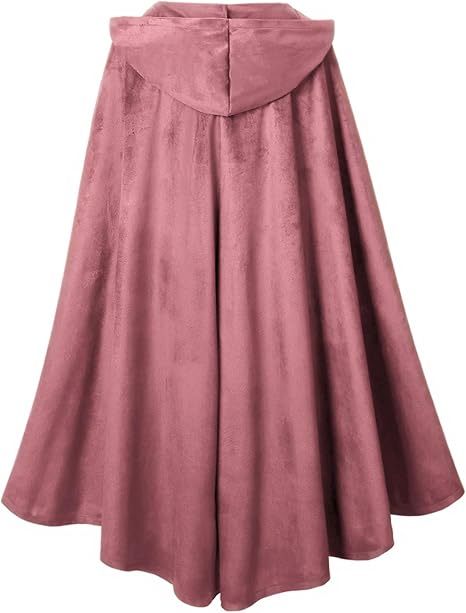 Unisex Halloween Hooded Cape Velvet Cloak
