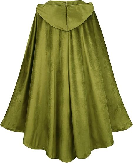 Unisex Halloween Hooded Cape Velvet Cloak