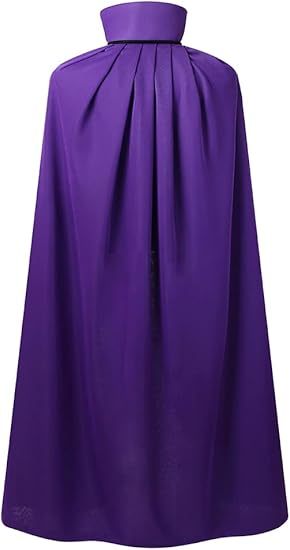 Unisex Halloween Vampire Two Sides Reversible High Collar Hooded Cloak