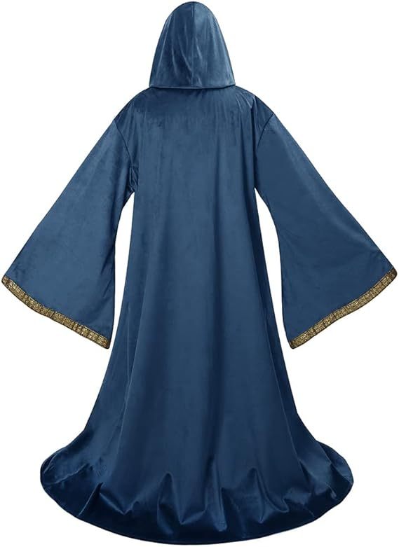 Unisex Halloween Velvet Wizard Robe