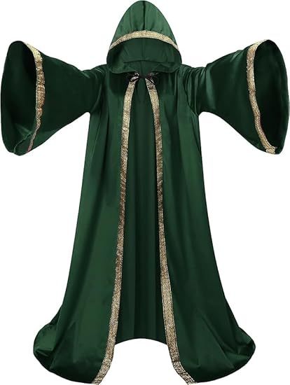 Unisex Halloween Velvet Wizard Robe