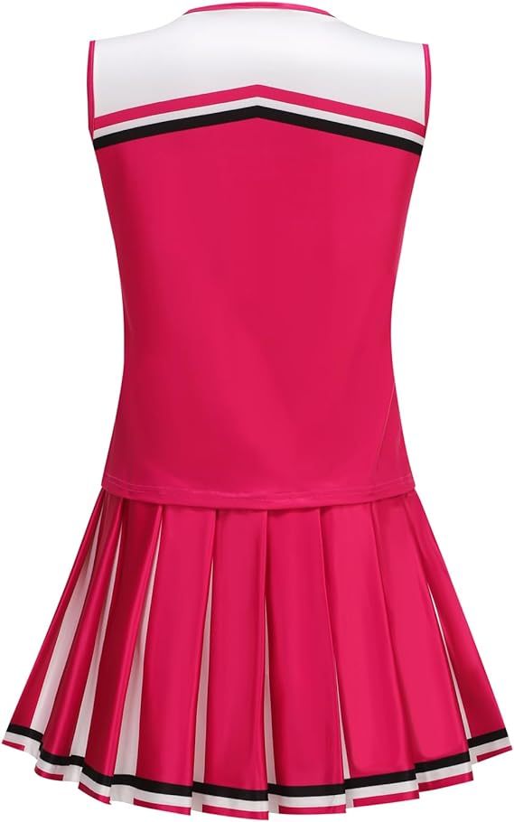 Women Cheerleader Costume School Girls Cheer 4-piece set