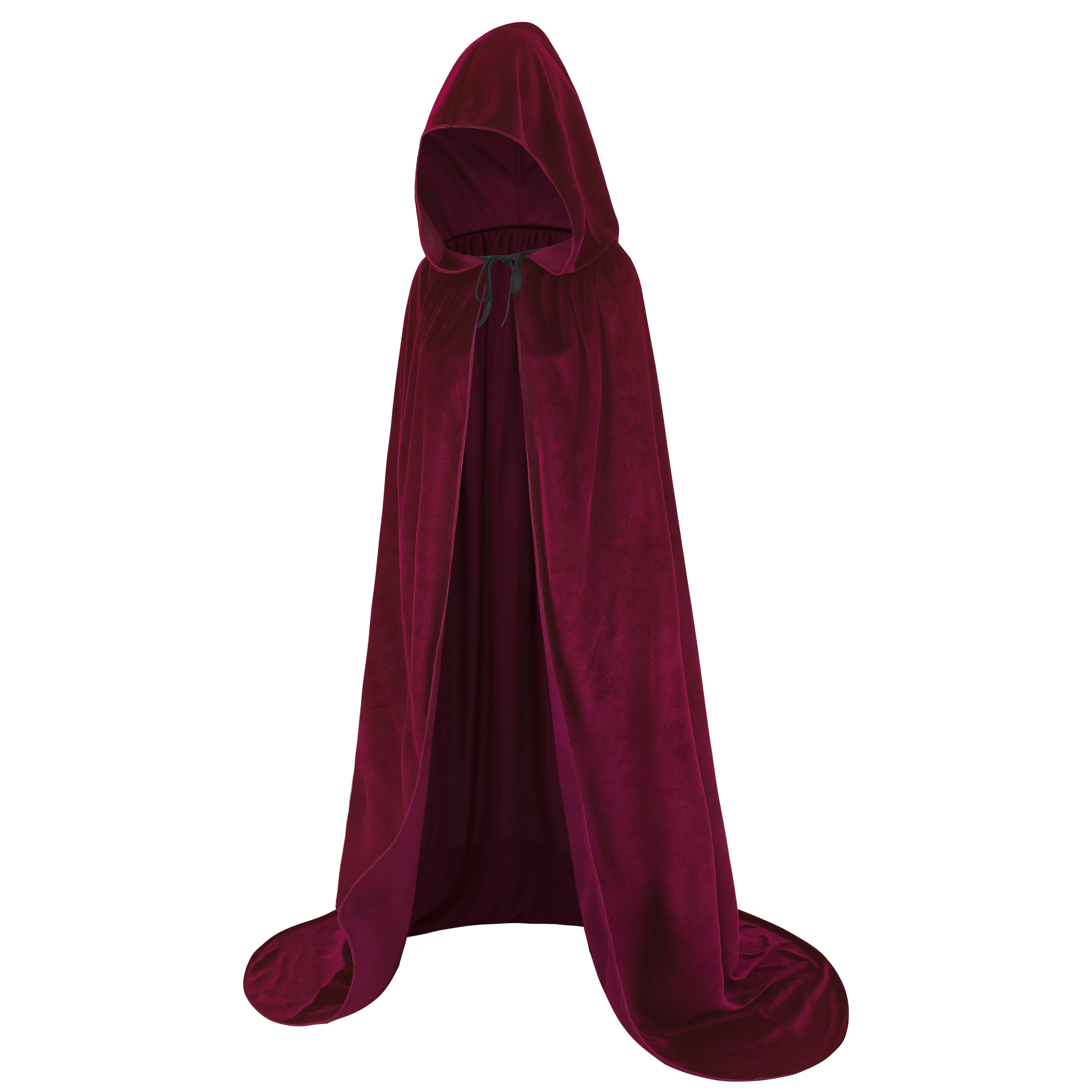 Unisex Halloween Cloak with Hood Velvet Hooded Cape