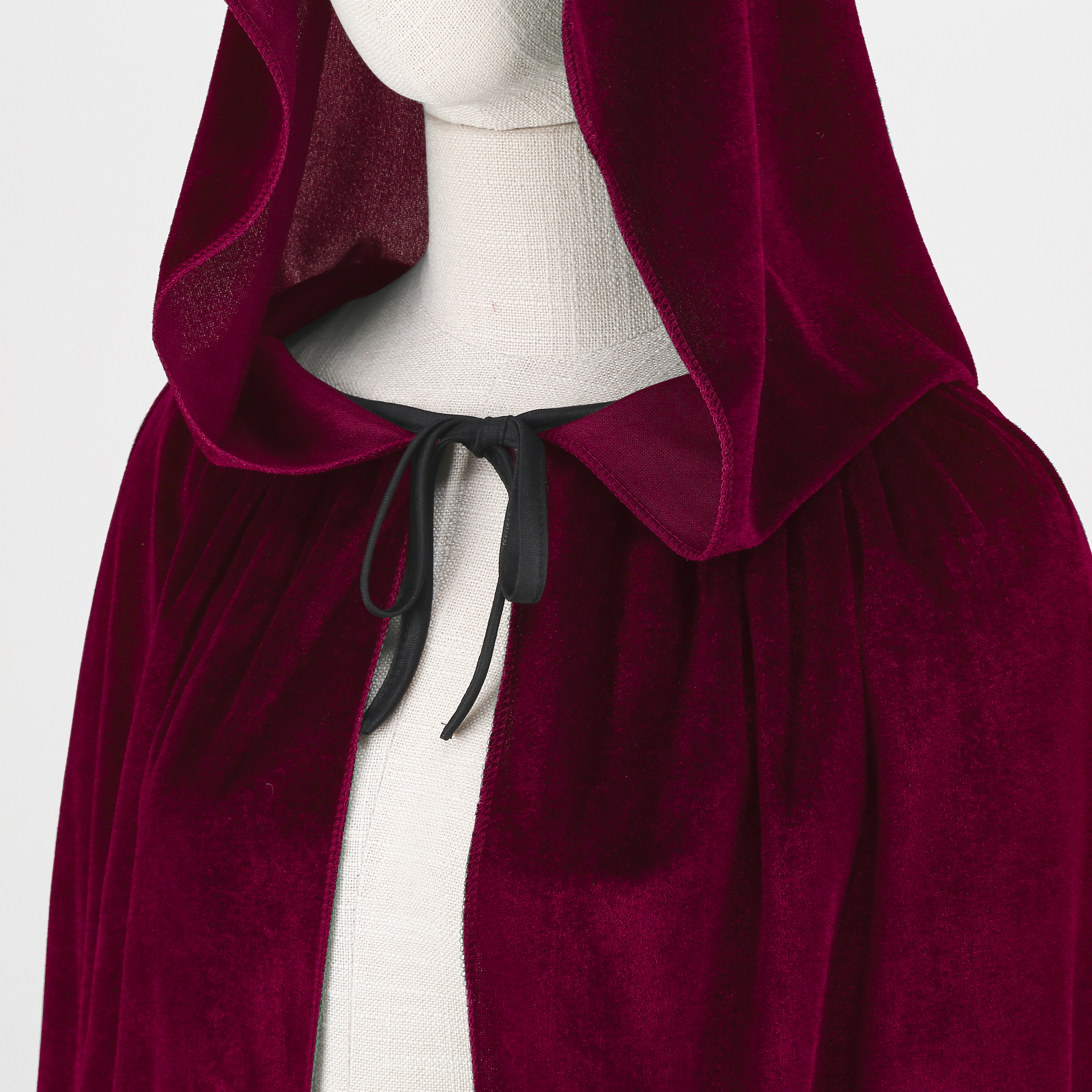 Unisex Halloween Cloak with Hood Velvet Hooded Cape